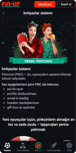 Pin Up imtiyazlar sistemində PinCoins toplamağın bütün üsulları: oyun, profil təsdiqi, gift box