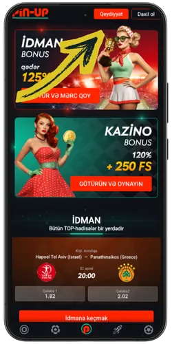 Pin Up xoş gəlmisiniz bonusu aktivləşdirmə səhifəsi: ilk depozit üçün 250 FS və bonus şərtlərinin təsviri